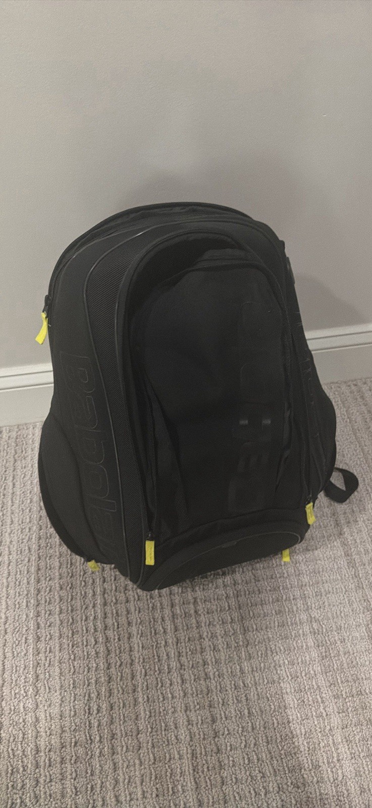 Pulse Black and Yellow Men’s Backpack Adjustable Strap Casual Travel