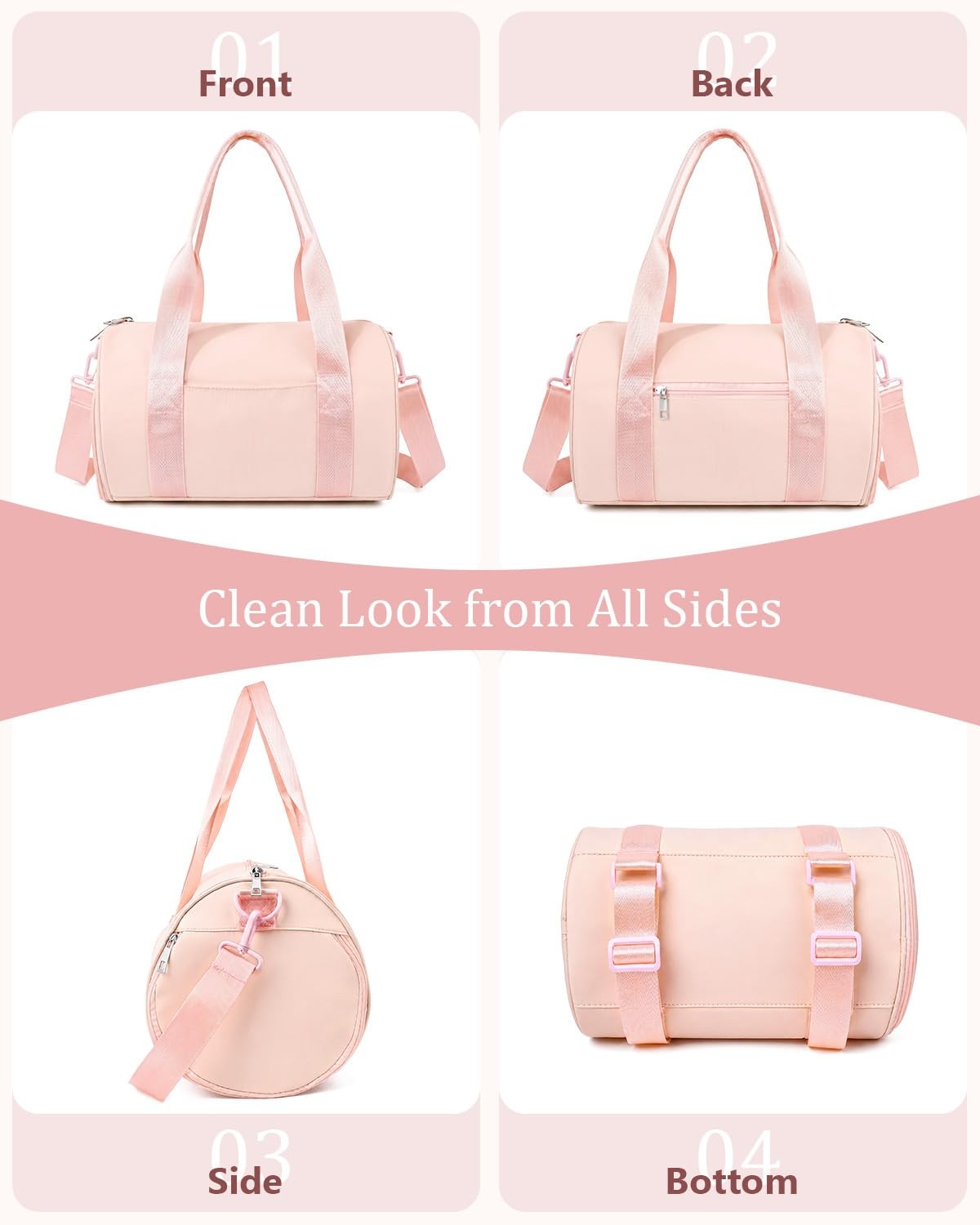 Small Gym Bag for , 11L Mini Duffle Bag with Shoe Compartment, Wet Pocket & Y…