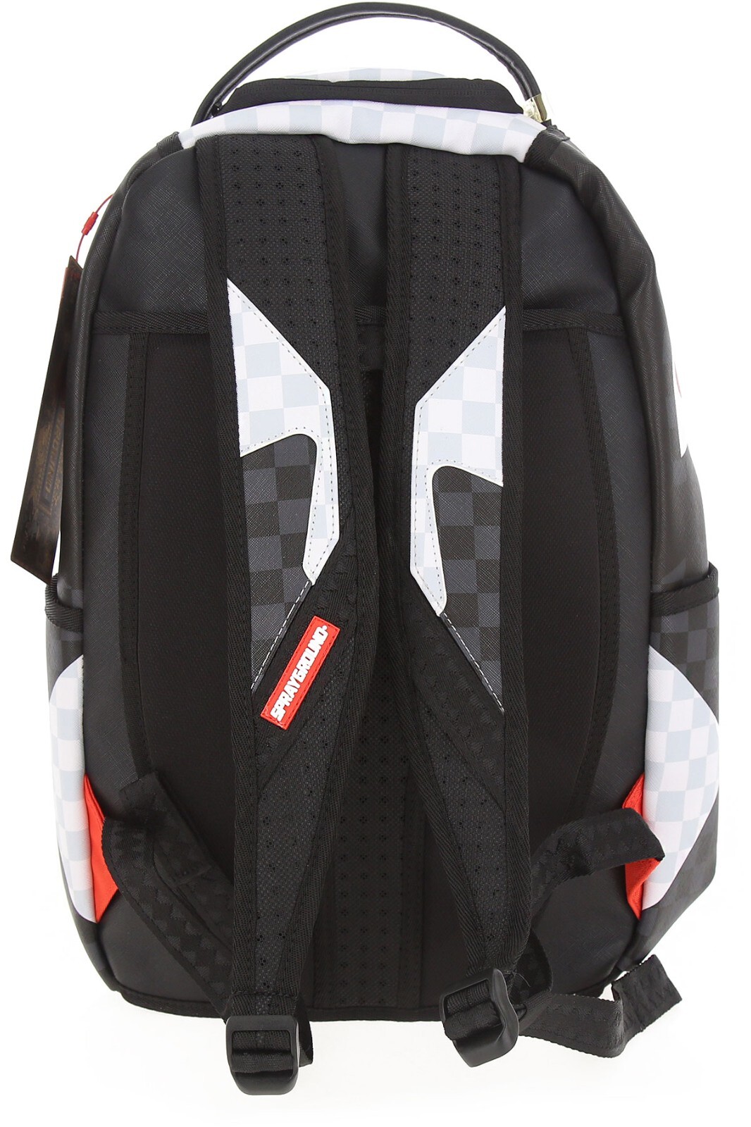 Sprayground Black Shark In Paris Backpack Monogram School Checkered Books Bag