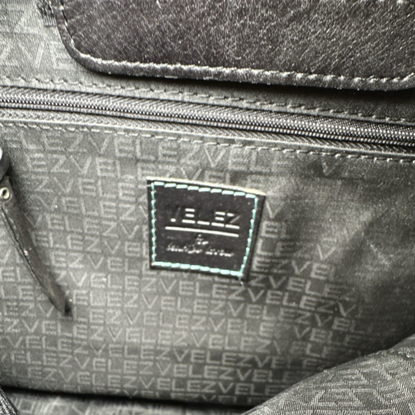 Velez Black Briefcase/Document Case Shoulder/Crossbody Strap Zip Buckle