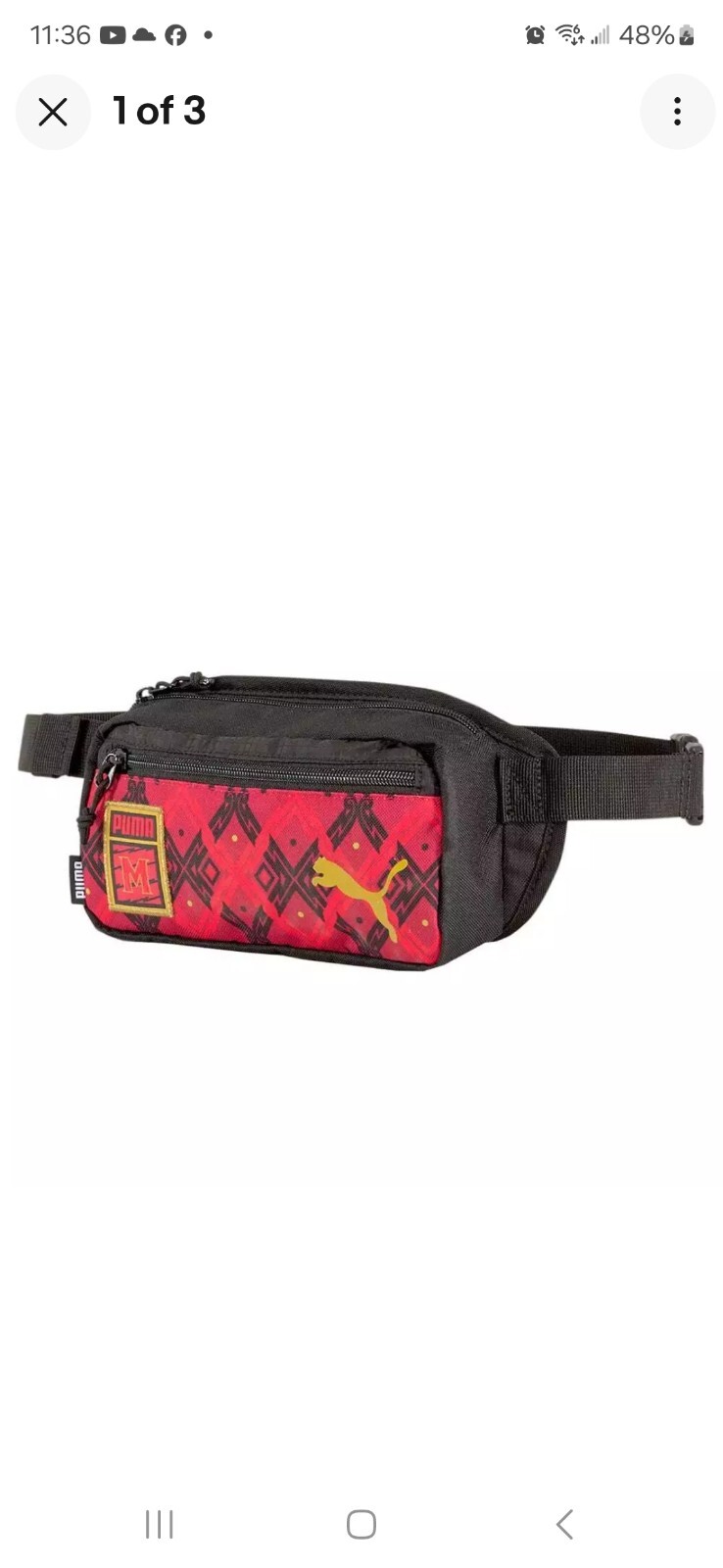 Puma Influence Pack Waist Pack Mens Size OSFA Travel Casual 077161-02