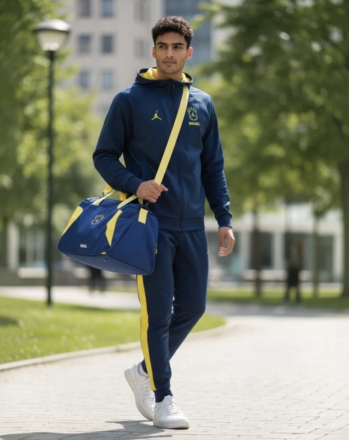 Brazil Brasil Jordan Duffel Bag – Royal Blue And Yellow World Cup MM9331-U0K