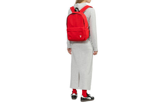 A Bathing Ape Heart Badge Backpack Red cm20-289-316