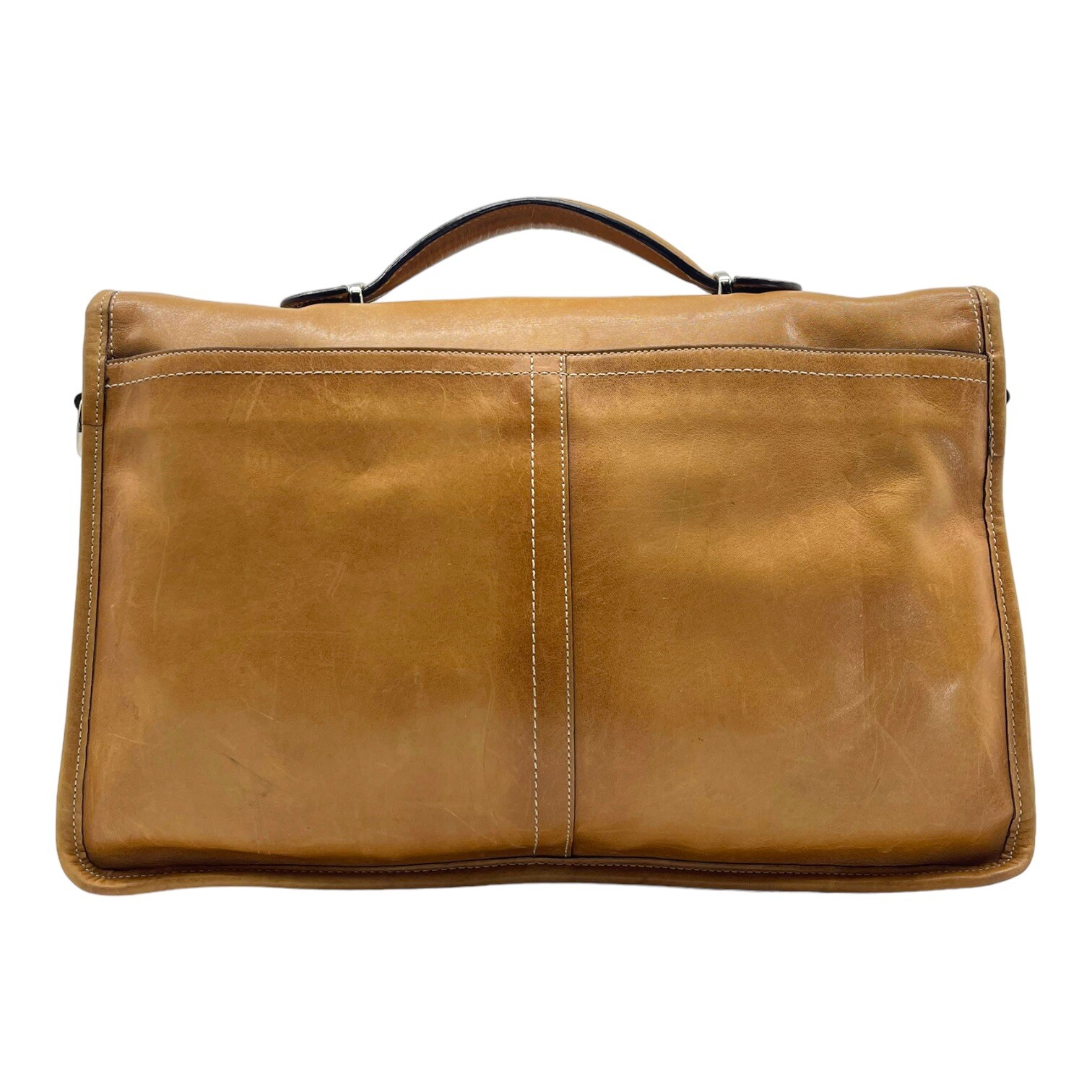 Vintage 90s Y2K COACH F70101 Large Leather Messenger Bag Briefcase Satchel EVC