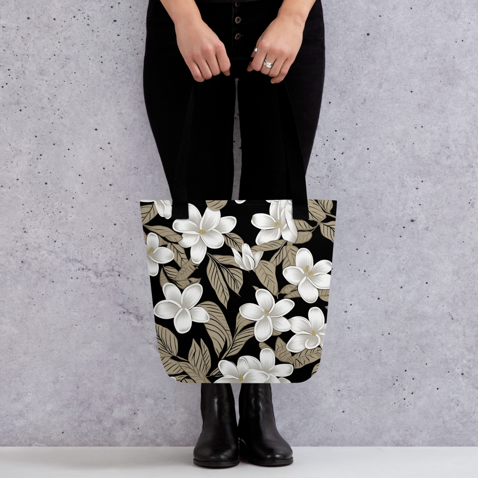 Philippines Sampaguita Flower Tote Bag Design, Made In USA