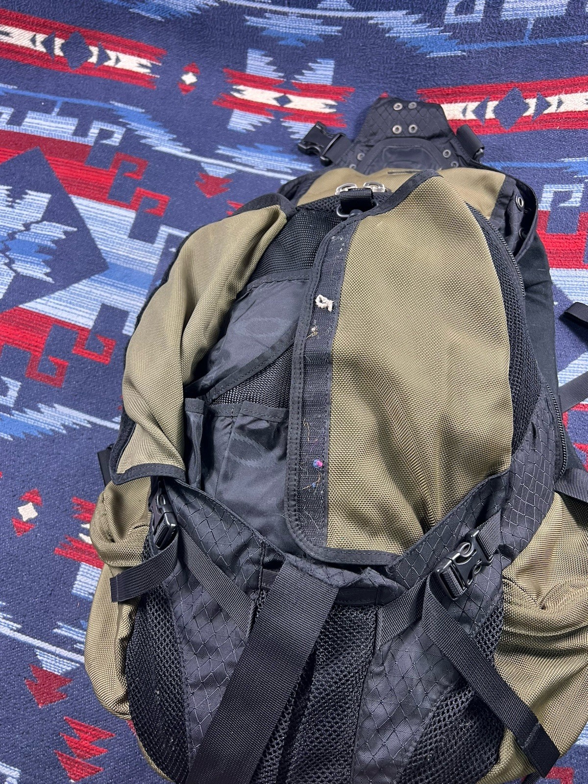 Vtg Oakley Icon Backpack Tactical 90s Y2K USA Software Carry On Olive 2.0 3.0