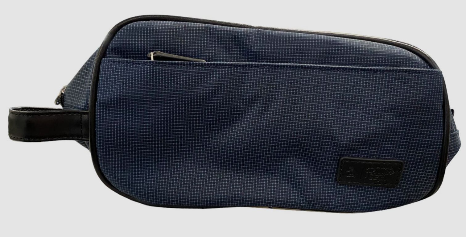 $50 Original Penguin Men’s Blue Check Travel Kit Bag