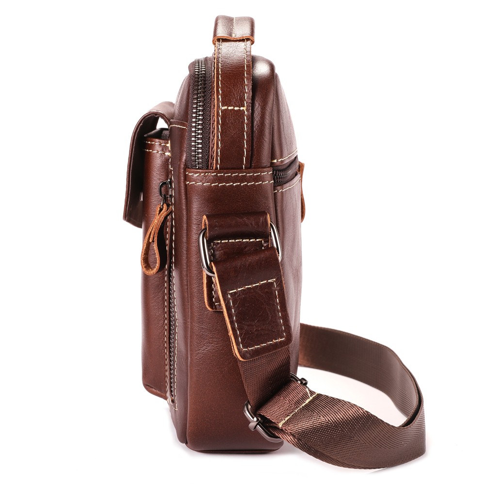 Genuine Leather Handbag for Men Sling Bags Small Shoulder Bag Crossbody Travel G