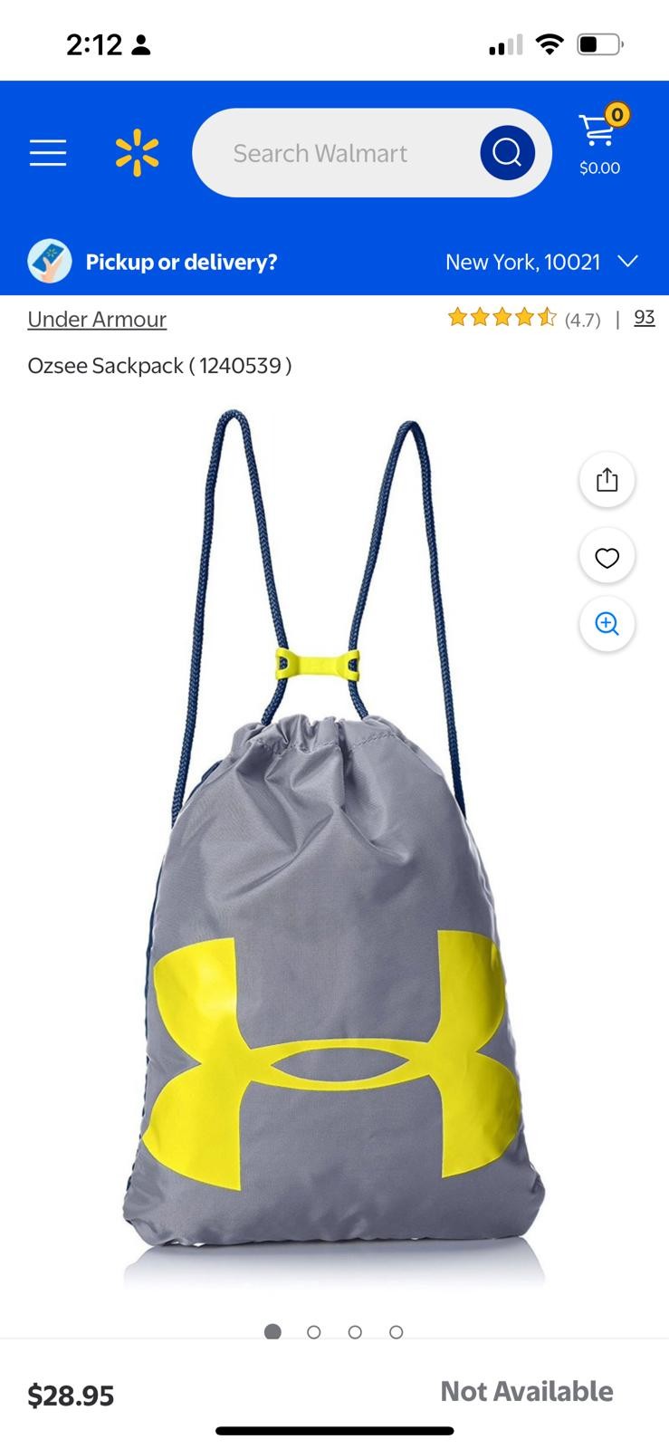 Under Armour Ozsee Sackpack – Versatile Drawstring Backpack