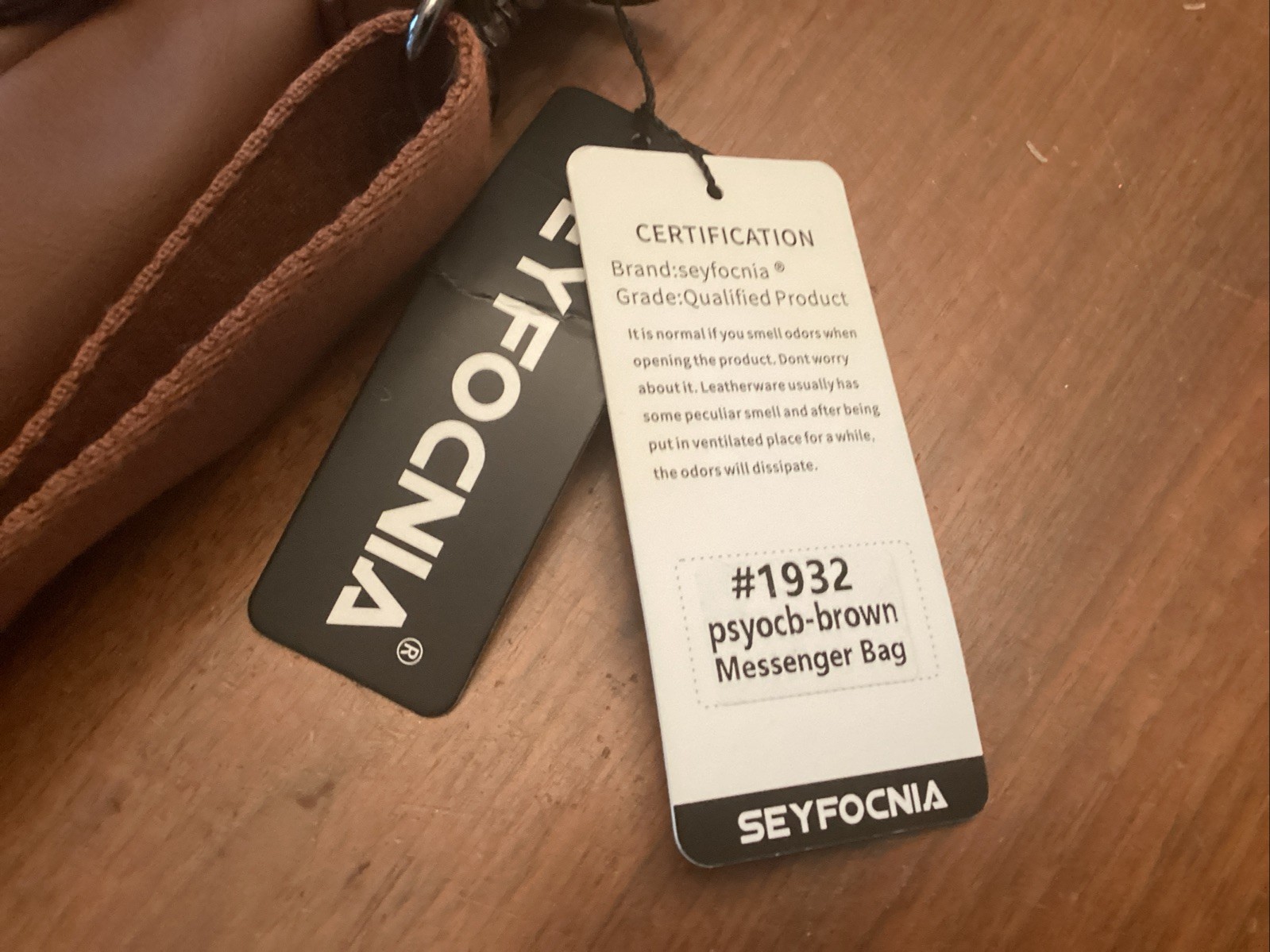 Seyfocnia Messenger Bag Brown Leather Laptop Satchel Men’s New