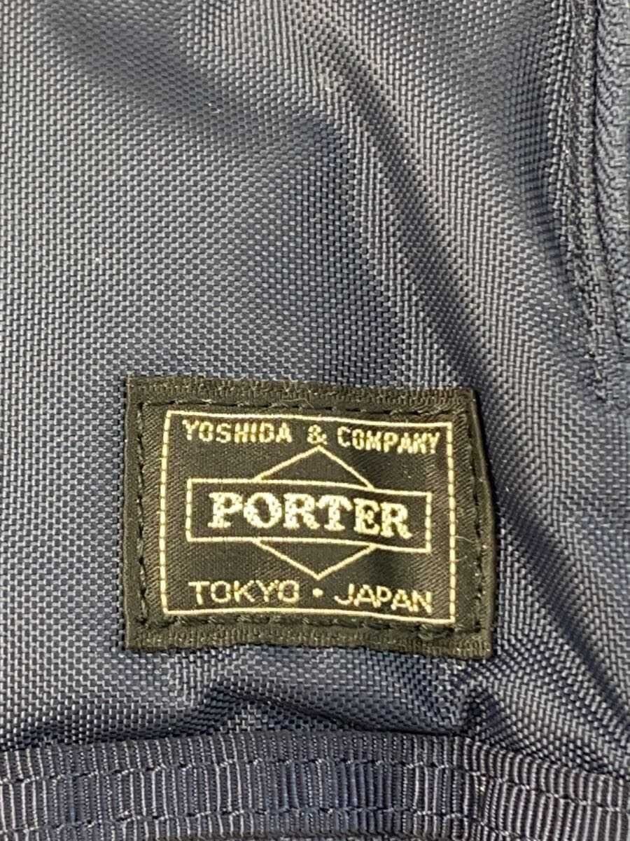 Authentic PORTER FLASH Shoulder Bag Nylon Navy 26cm x 18cm x 6.5cm Damage