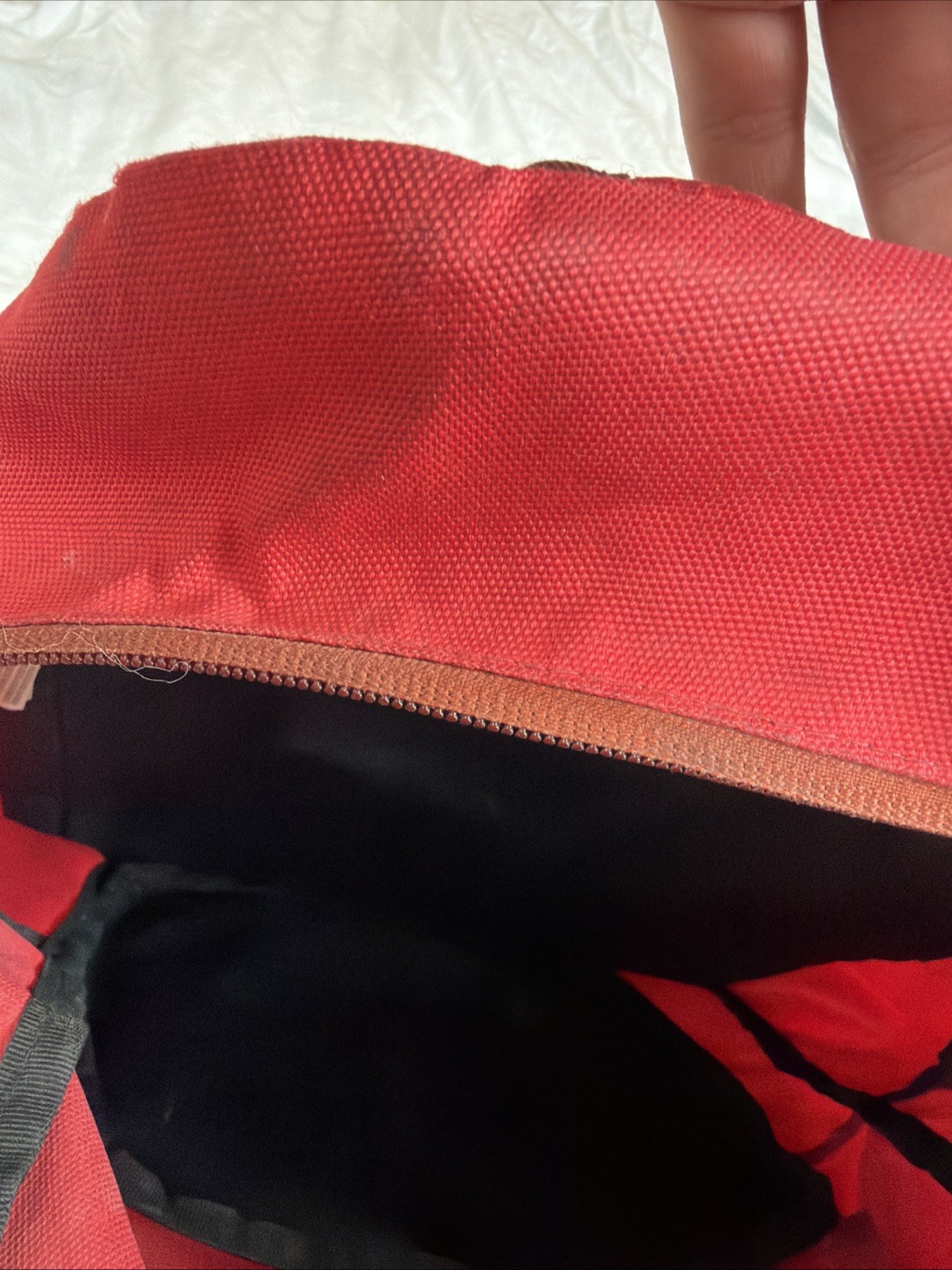 Oakley Works Backpack Ripstop Utility Pockets Software Red Thrash Stained