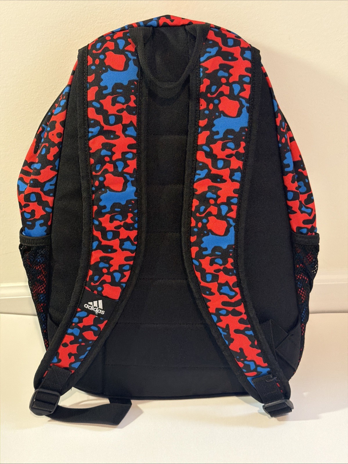 Adidas Red And Blue Camo Print Backpack . #BA12