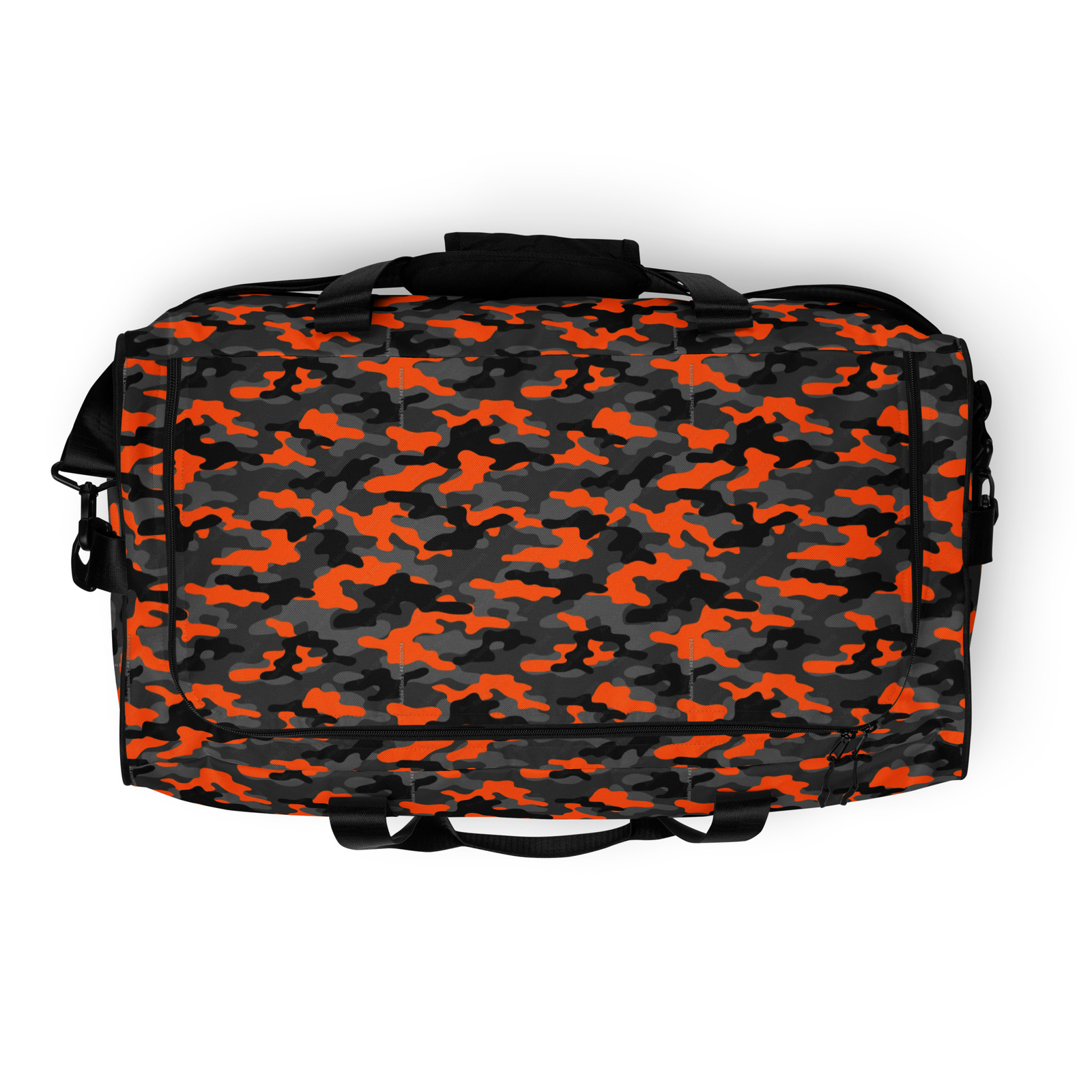 Orange & Black Camouflage Duffle bag