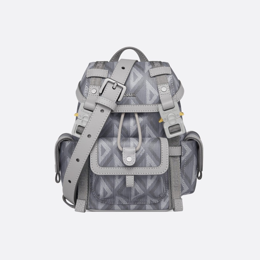 Dior Pre-Owned Authentic Dior Hit The Road Crossbody Bag Grey 17.5x9x18.5cm