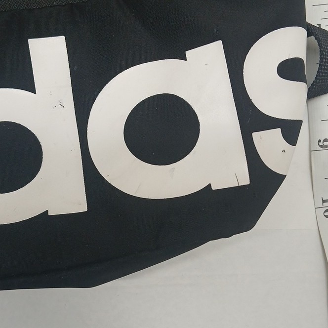 adidas Small Black/White Mini Backpack Zip Closure, Adjustable Straps, Pockets