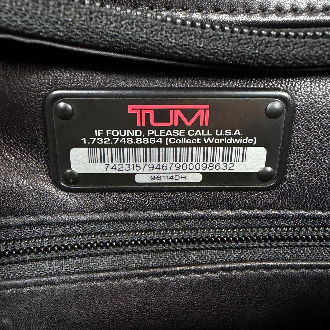 Excellent condition TUMI business bag 2way all leather black 96114DH