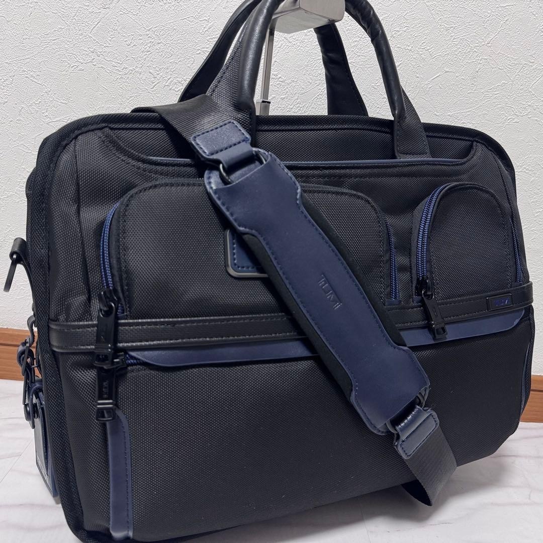TUMI 2603141NVSN3E Alpha 3 Expandable Briefcase Black Navy 2Way Laptop FromJapan