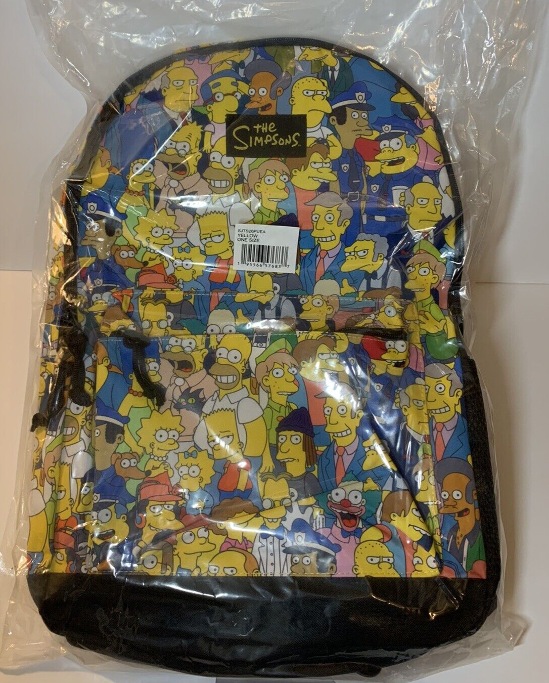 The Simpsons Characters AOP All Over Print Backpack, Officially Licensed NWT