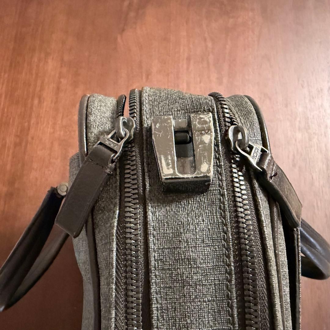 TUMI Business Bag Gray Brown