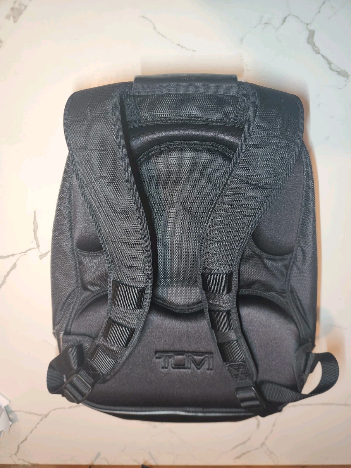 Tumi 541C Black Nylon Laptop Backpack Leather Cushion Rare 100% Authentic!!