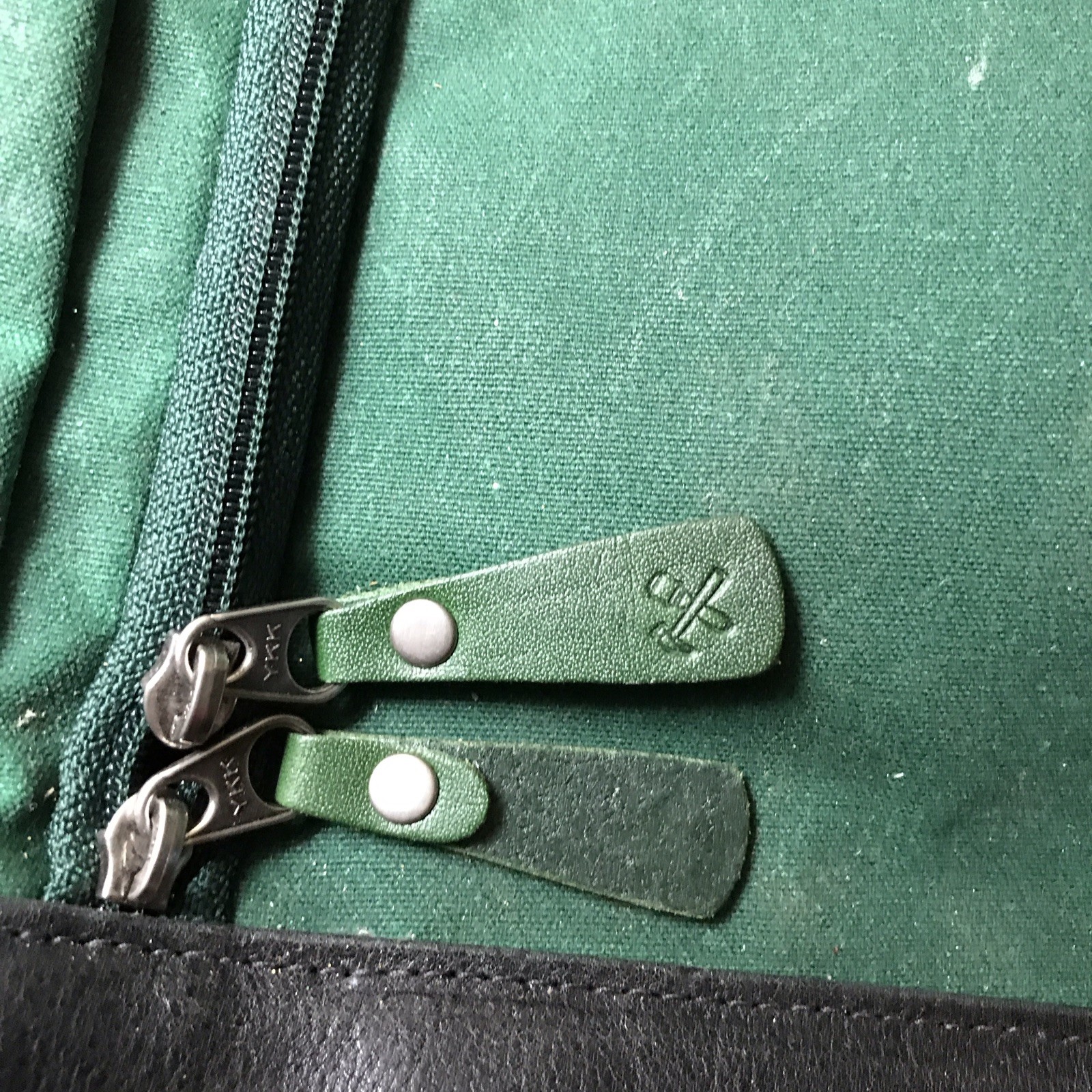 BillyKirk Billy Kirk Golf Bag Green Canvas Leather Bottom Rare