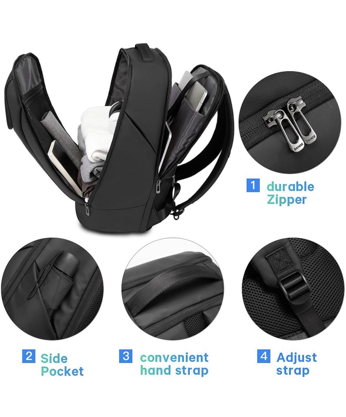 BANGE Business Commute Backpack Waterproof 15.6 In Commute Backpack NWT