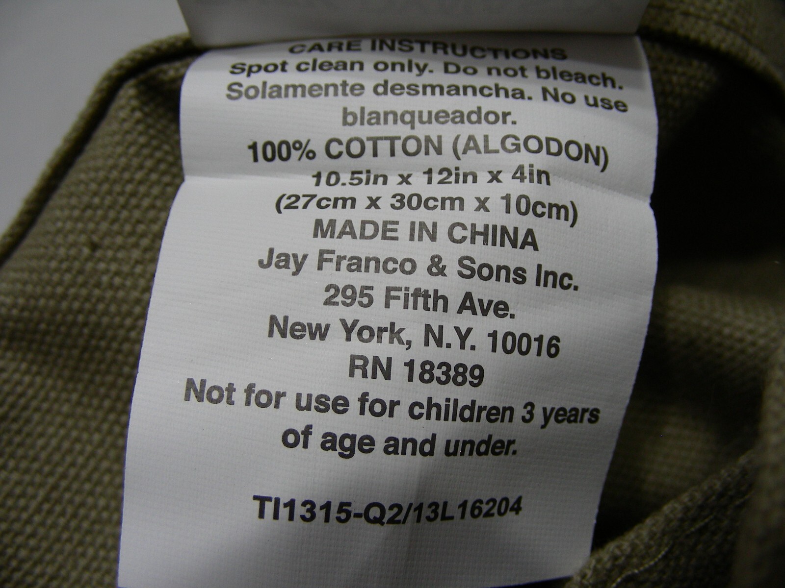 DUCK DYNASTY – Brown – 100% Cotton – 10.5″ X 12″ X 4″ Tote Book Bag!