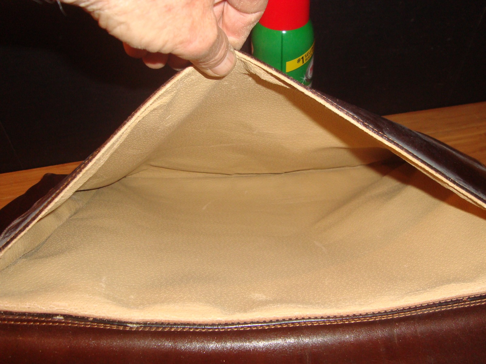 Rage Huge Vtg Robe Di Firenze Handmade Genuine Italian Leather Briefcase Bag
