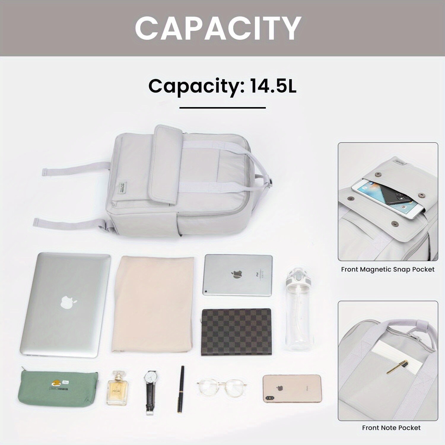 1pc Laptop Backpack for Work, School, Travel Backpack