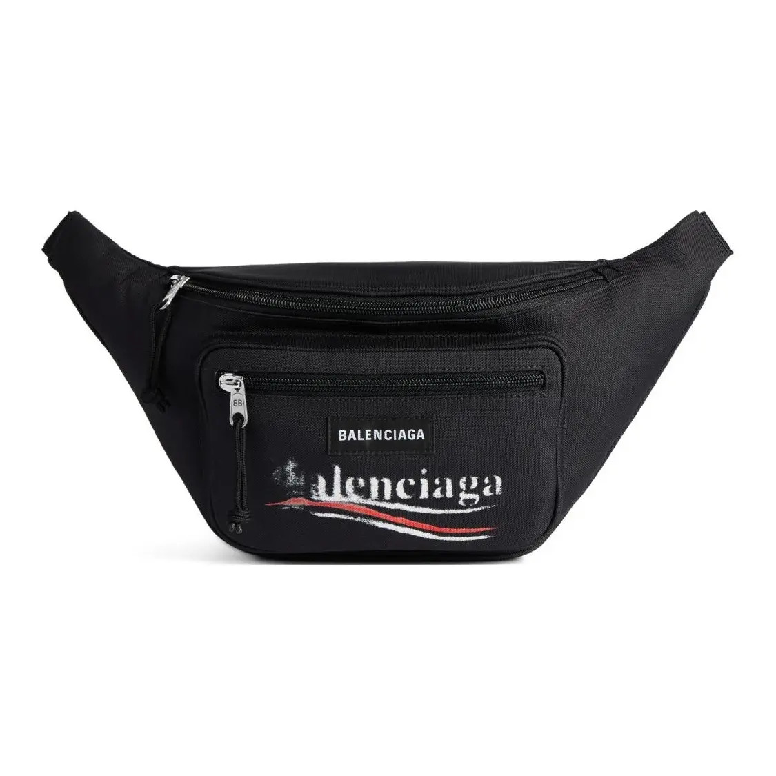 Balenciaga Explorer Fabric Belt Bag Men’s Black 15.6×3.9×6.9 in