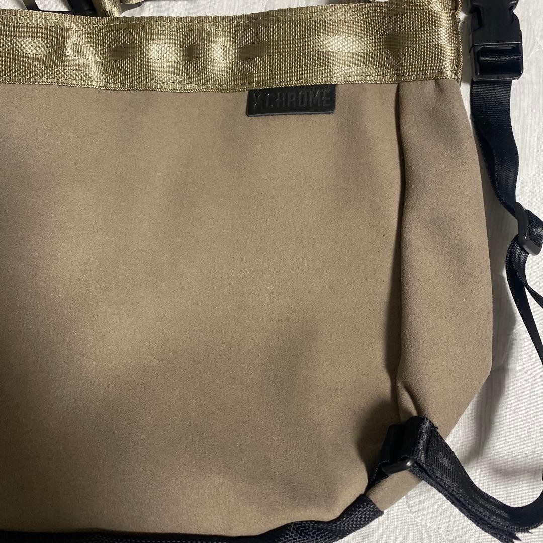 CHROME Newspaper Messenger SM Shoulder Bag 9L Suede Black BNIB