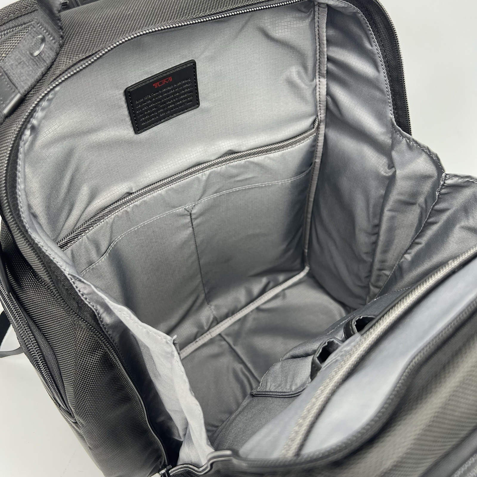 TUMI Alpha 3 Brief Pack Black Ballistic Nylon Work and Travel Backpack