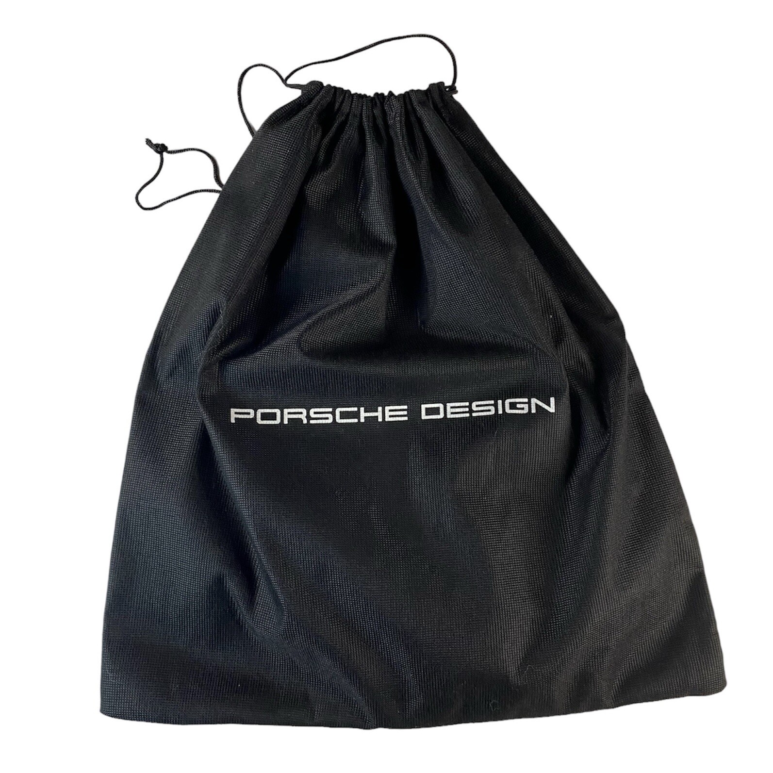 Porsche Design Drawstring Bag Black Sack Cinch Pouch Travel Carry