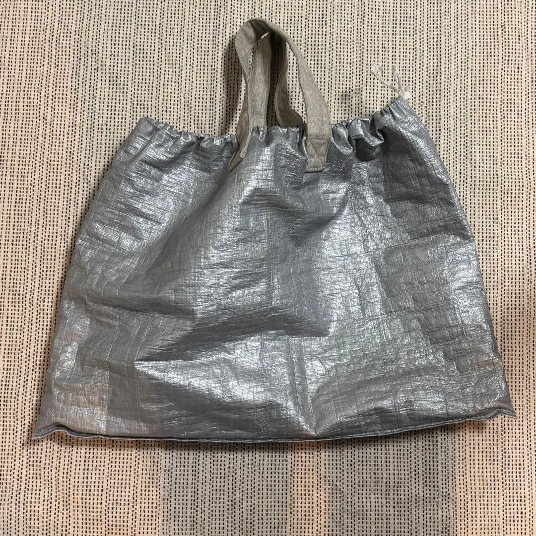 COMME des GARCONS Men Silver Tote Bag Handbag Rare Used Stylish Vintage Y2K JPN