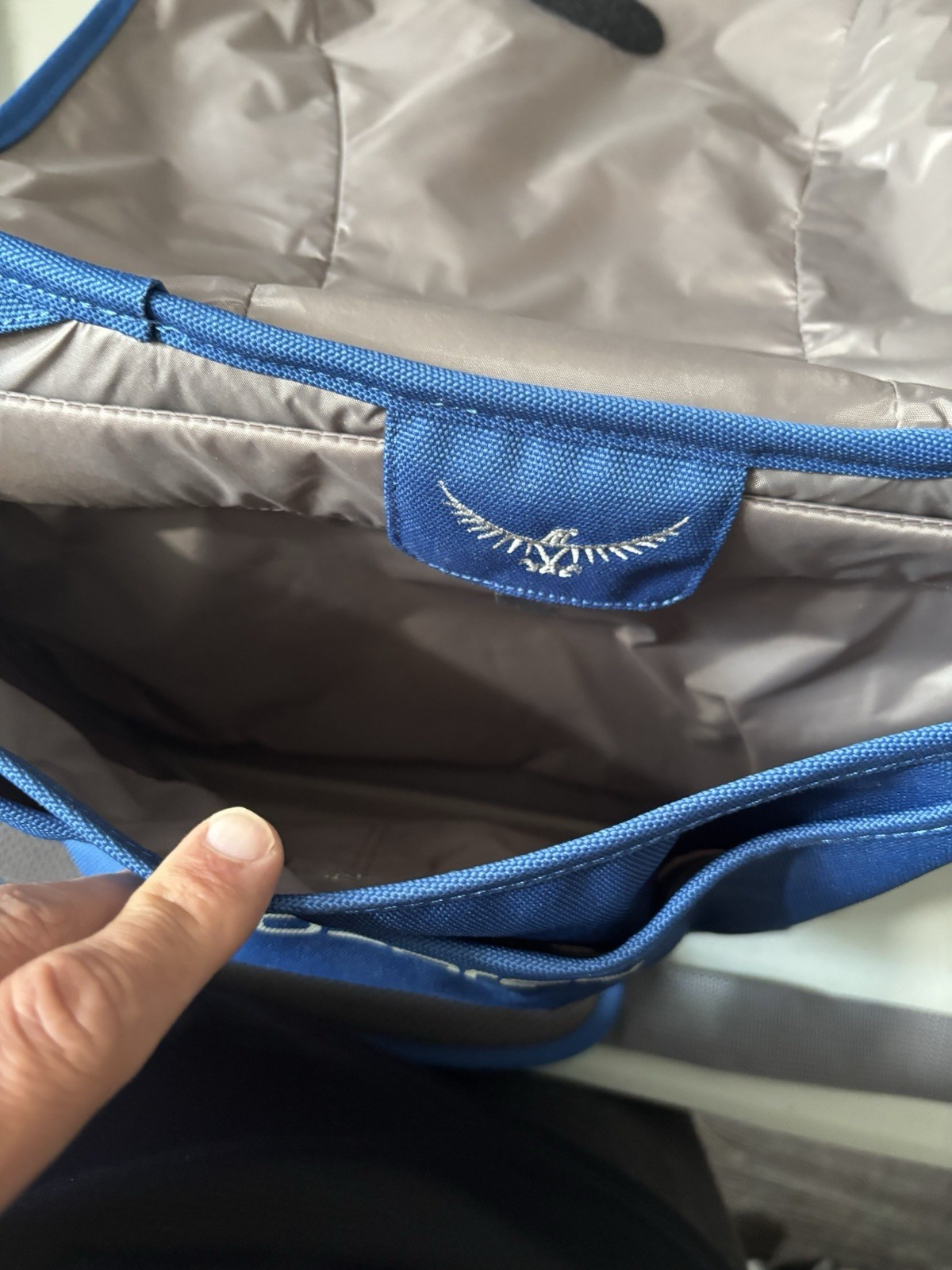 Osprey Backwoods Blue Flap Mini SMU Travel Messenger Small Laptop Bag NEW 14×12”