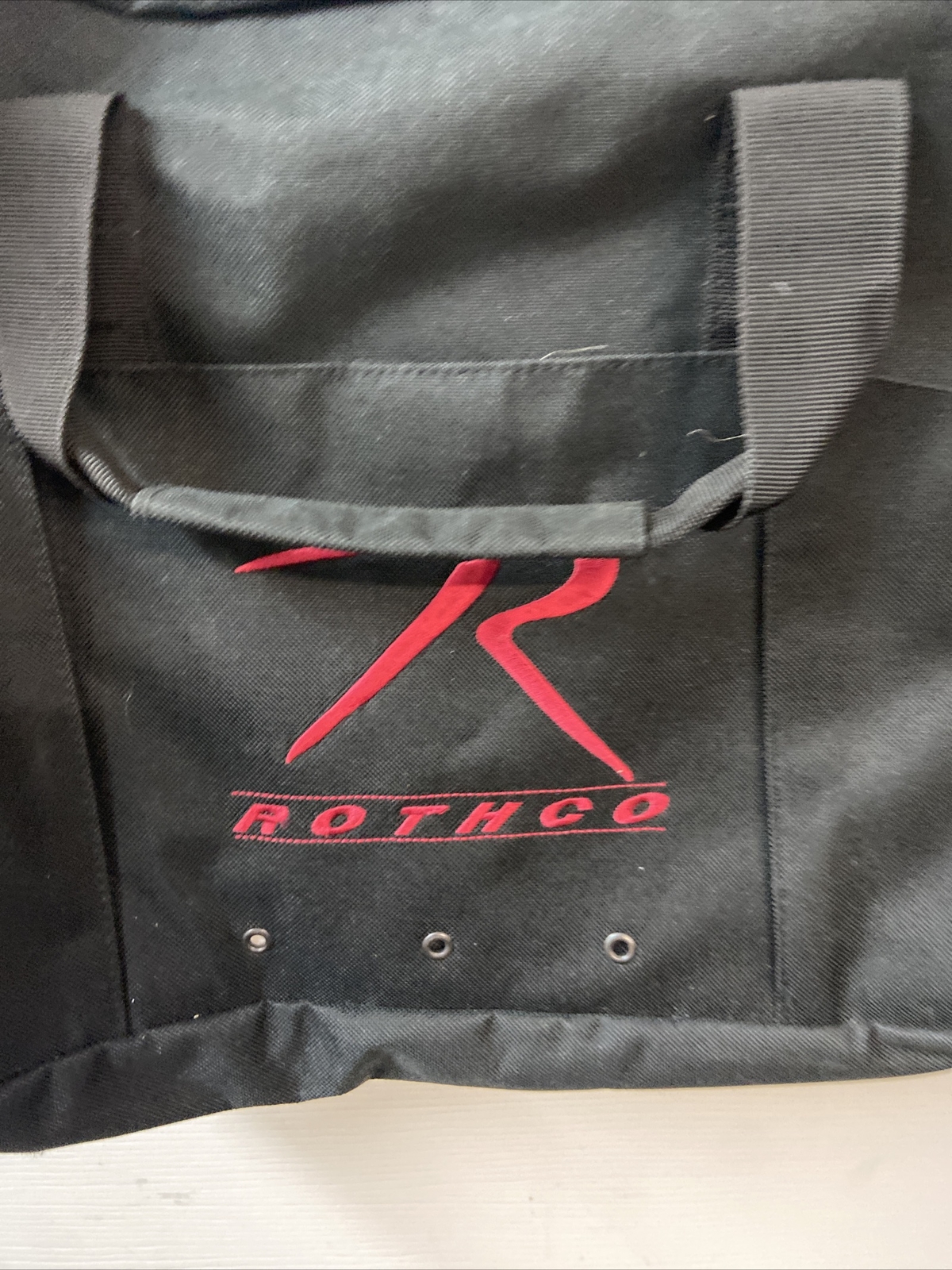 Rothco Black Canvas Embroidered Messenger Bag Seller Premium