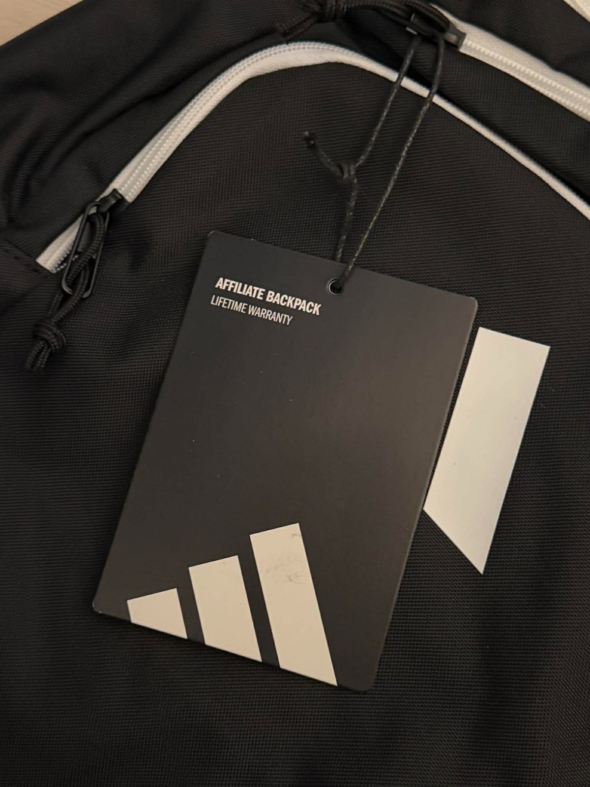 NEW Adidas Striker 3 Backpack Black School Bag- Travel Sport Laptop BLACK WHITE