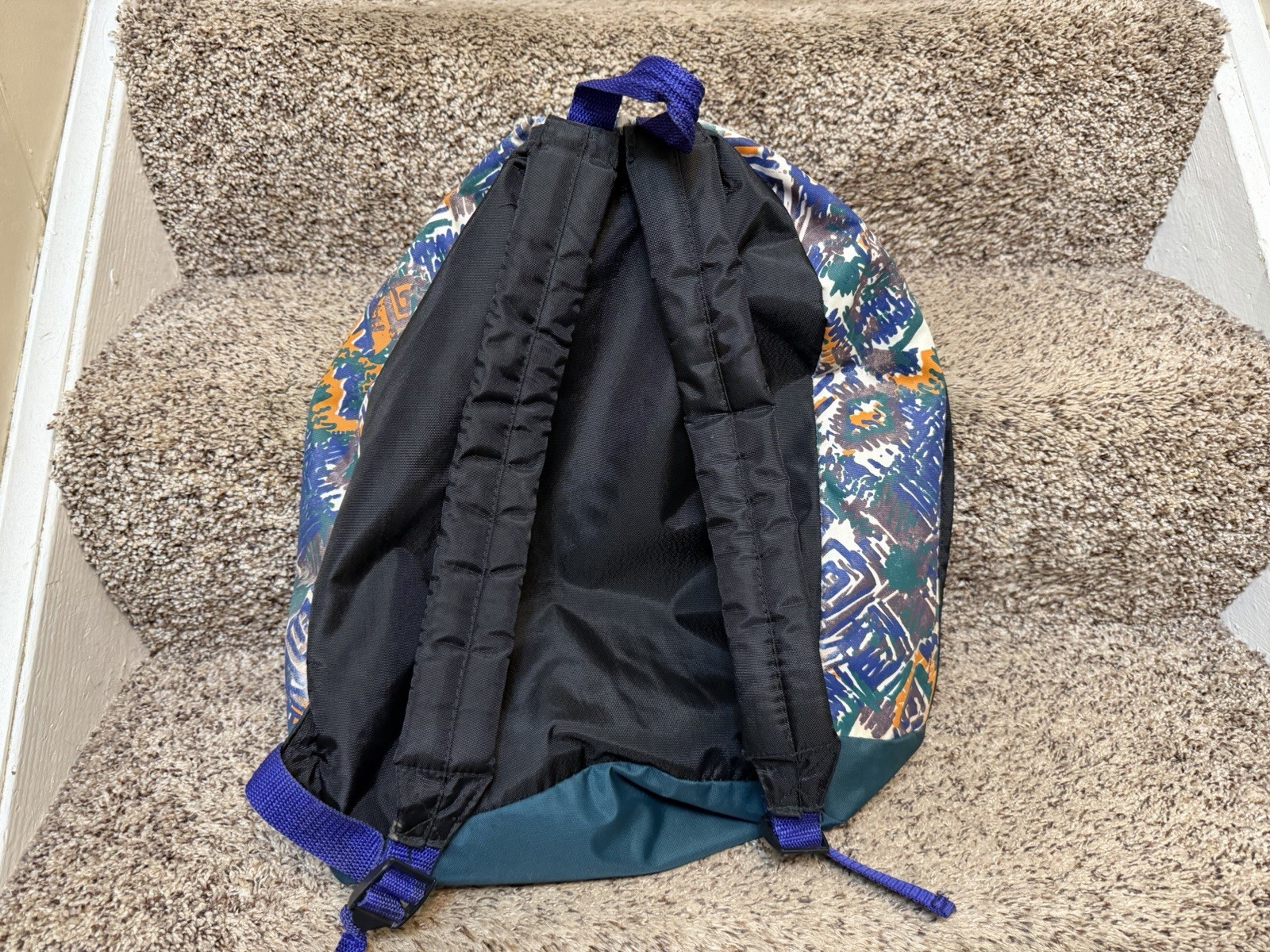 Vintage 90s Bugle Boy Spell Out Backpack Handle Kids Small Lightweight Bag