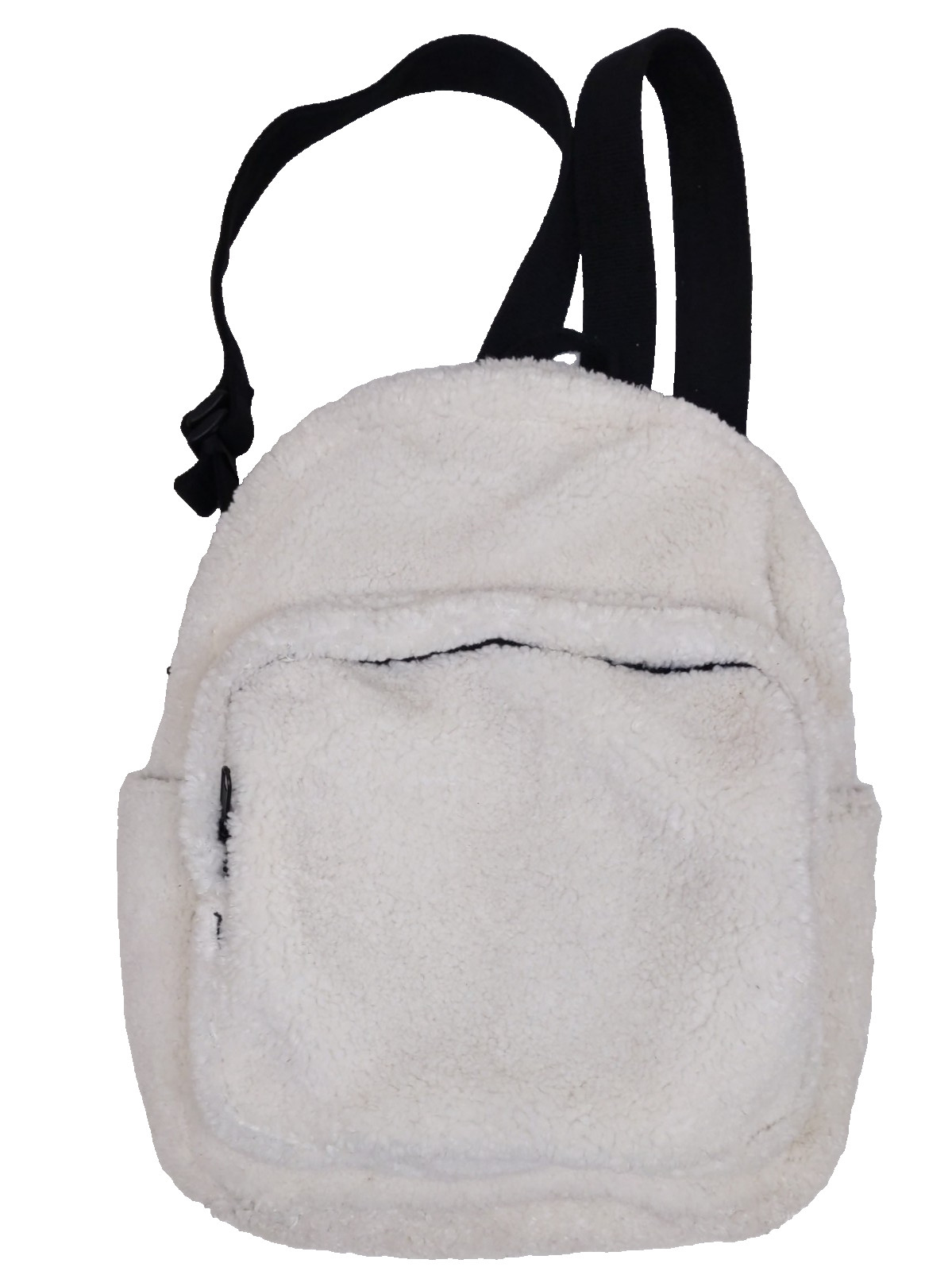 $49 URBAN OUTFITTERS Backpack Sherpa Teddy Fuzzy Bag Sherpa Ivory