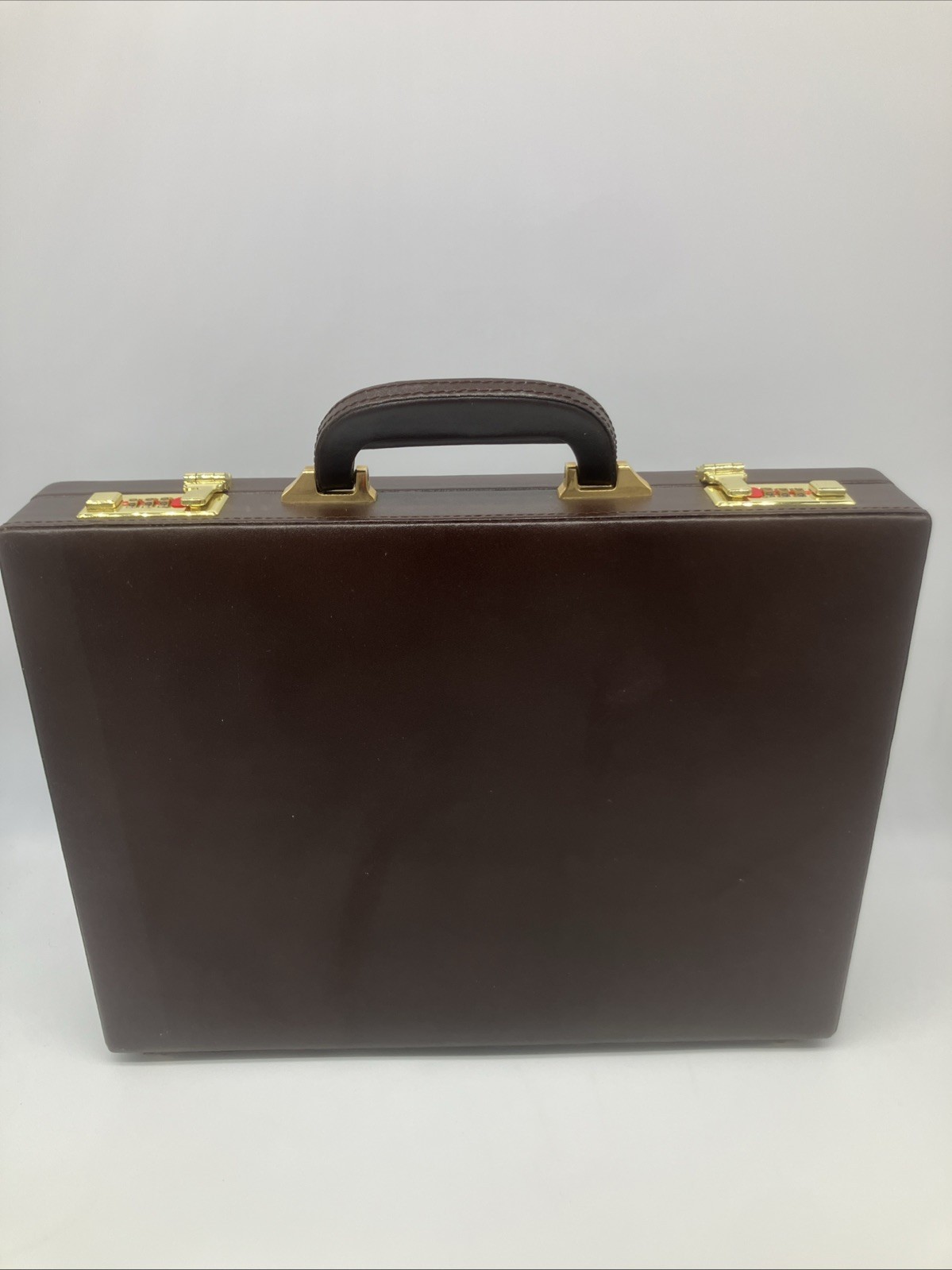 Vintage MCM Briefcase Hard Case 80s HIT Industry 17x12x4 Pro Dad Organizer Retro