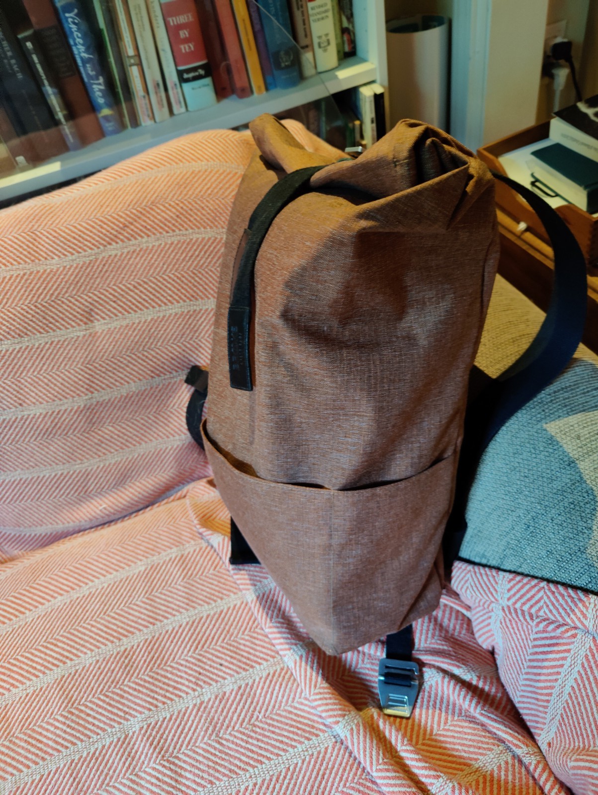 Brooks England Canvas Backpack Tan Cycle Bag Italy Commute Brand New