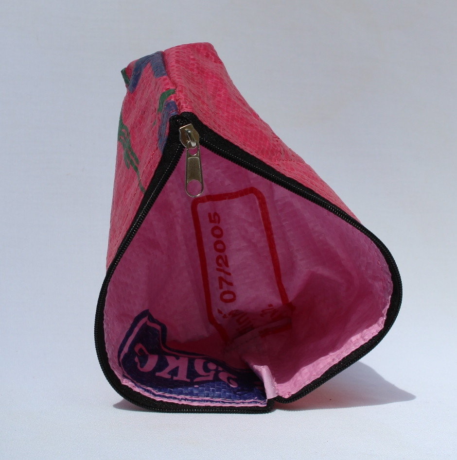 Recycled Fish Feed Pencil Case Hand Made in Cambodia Fairtrade