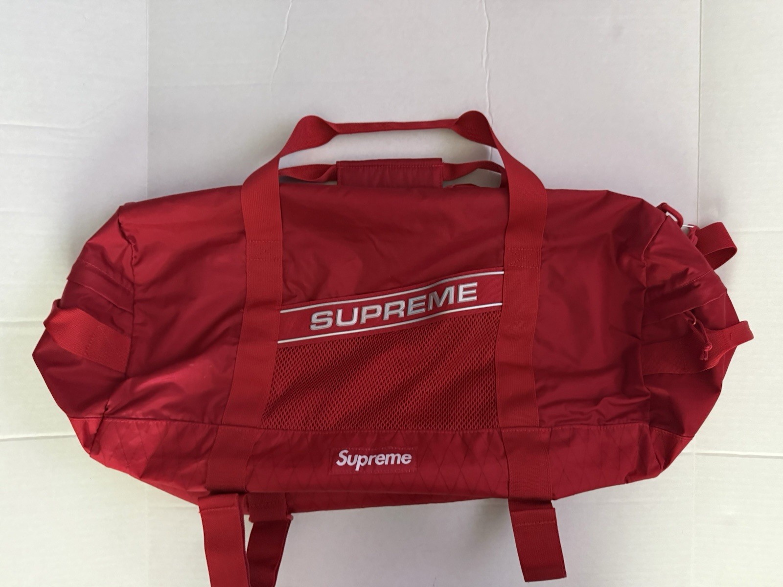 Supreme 3D Logo Duffle Bag (FW23) Red Brand New