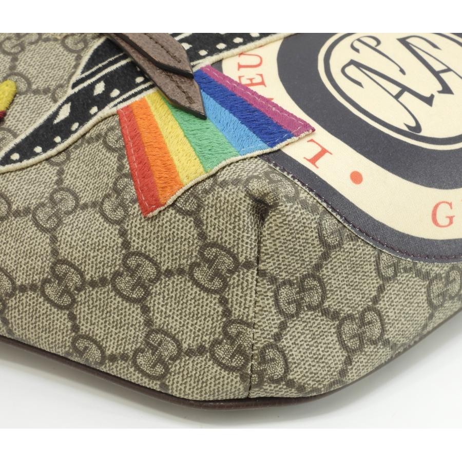 Gucci Belt Bag UFO Old GG Supreme Grey Courier Body Bag Web Men’s Accessories