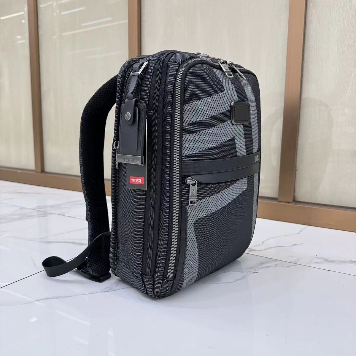 TUMI ALPHA 2603581 Black Gray Slim Backpack Business Nylon Bag UNUSED