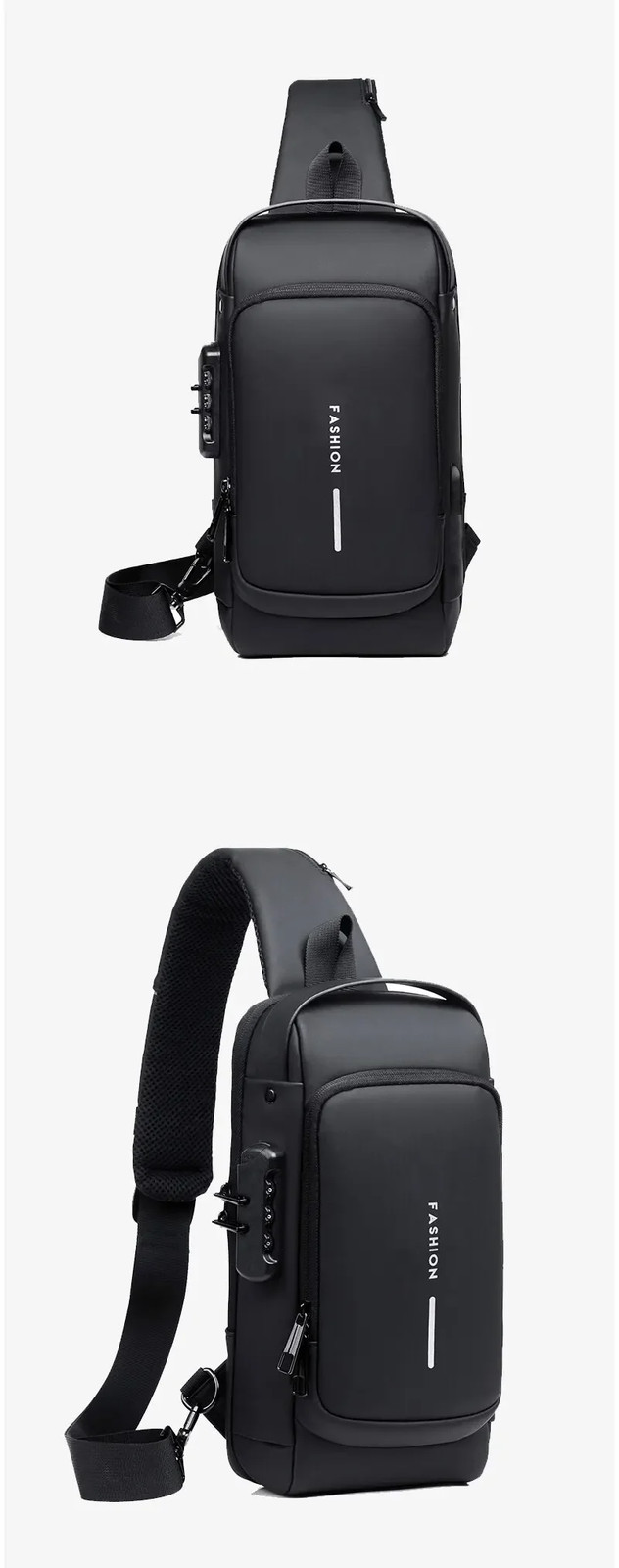 Men Multifunction Anti Theft USB Shoulder Bag Man Crossbody Cross Body Travel.