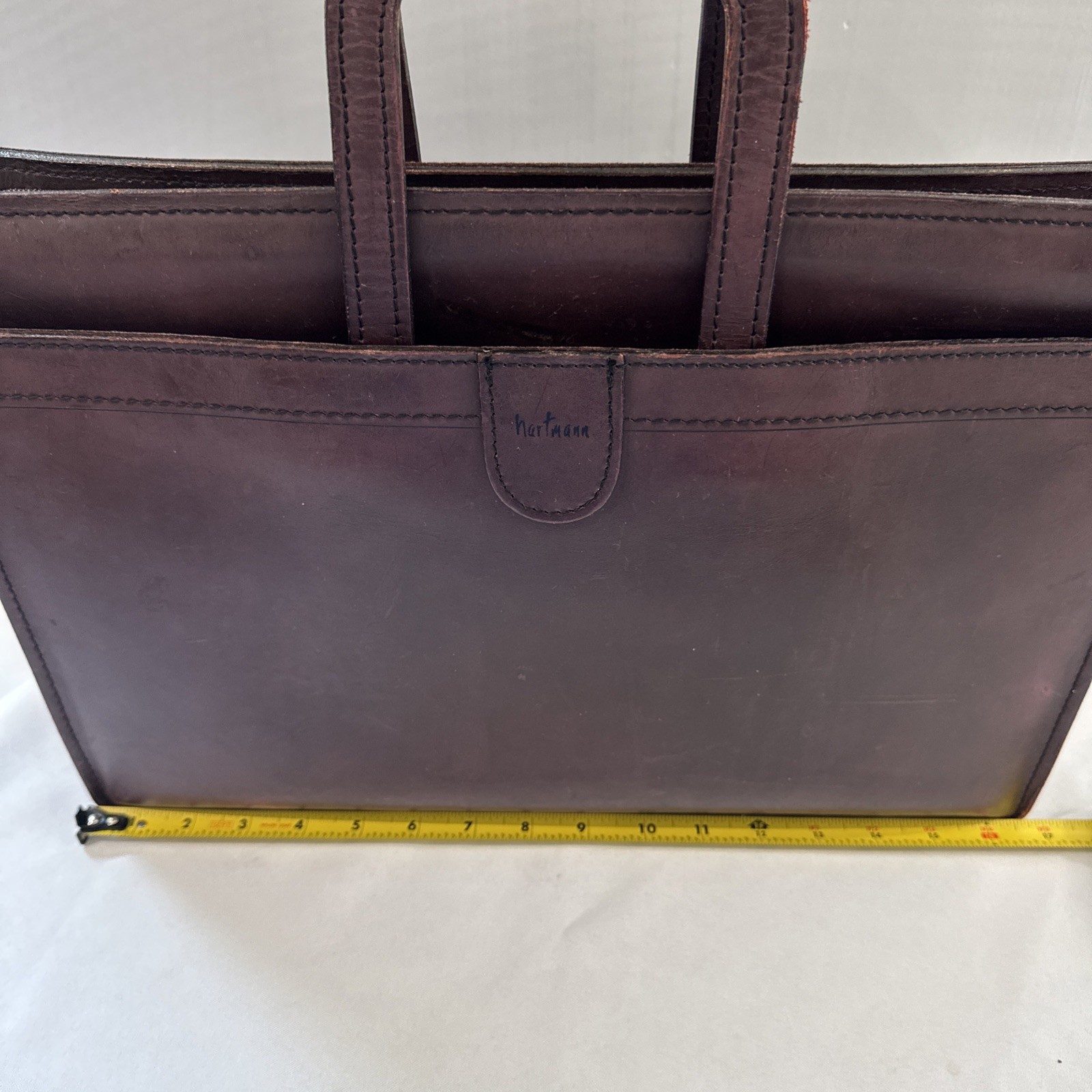 Hartmann Leather Folio, Briefcase, Handles. 16.5″ X 11″