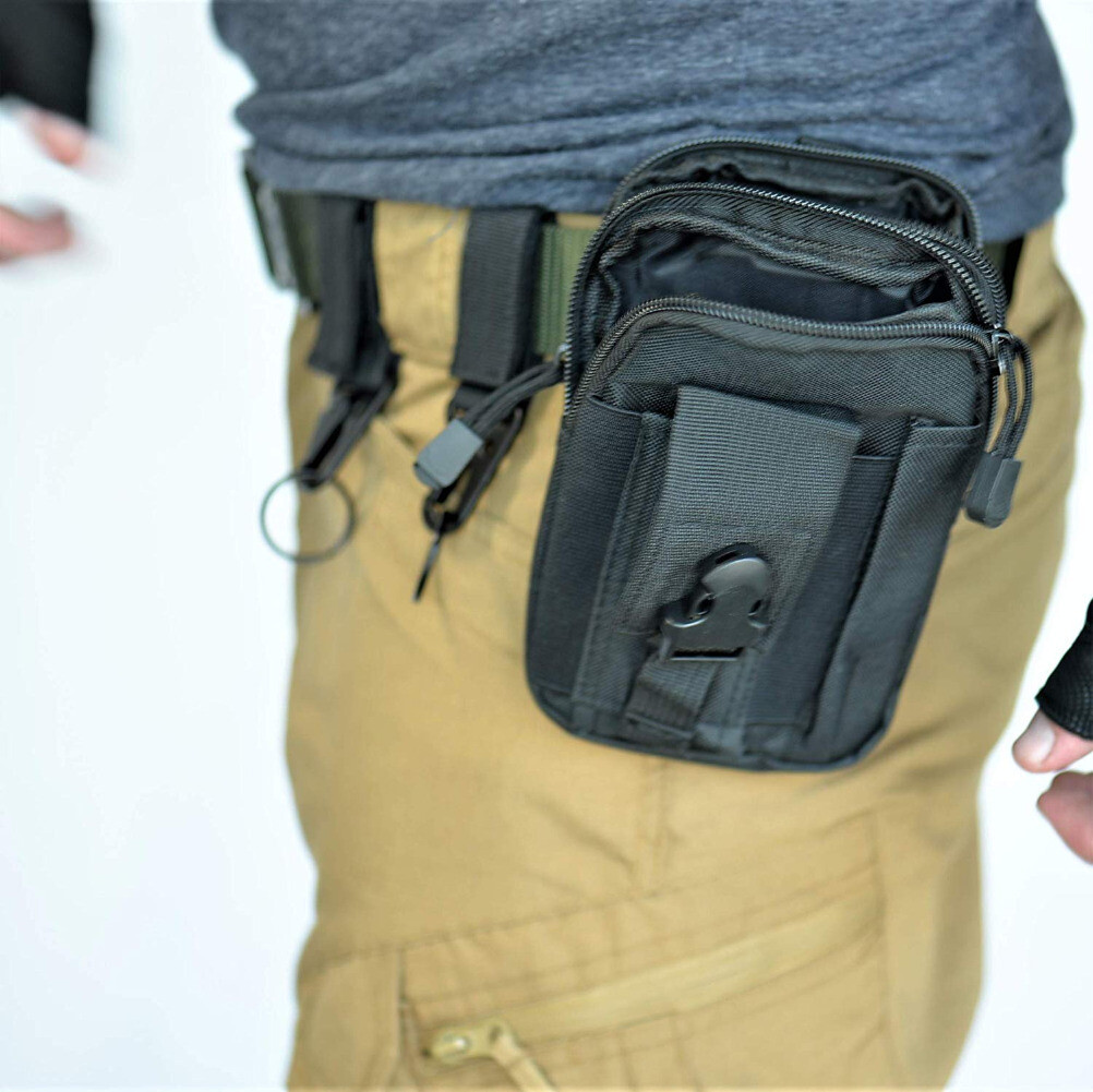 Men’s Tactical Molle Pouch EDC Military Pocket Waist Belt Waist Fanny Bags Pack
