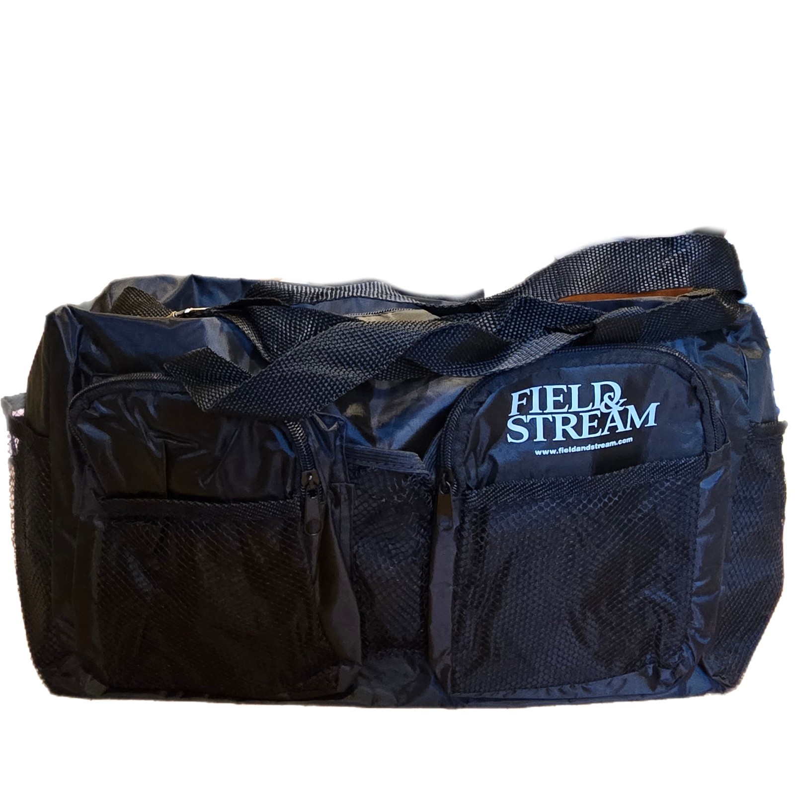 New Field & Stream Nylon Black Duffle Bag 15″ X 9.5″